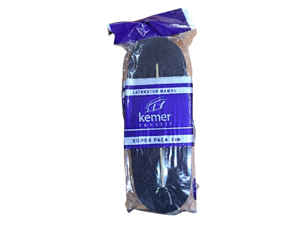 3 CM  KEMER PACA GENIS LASTIK VE GULUM urun gorseli - 1