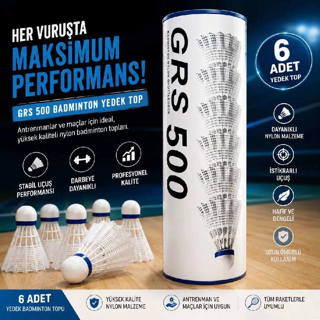 BEDMINTON TOPU 6LI urun gorseli - 1