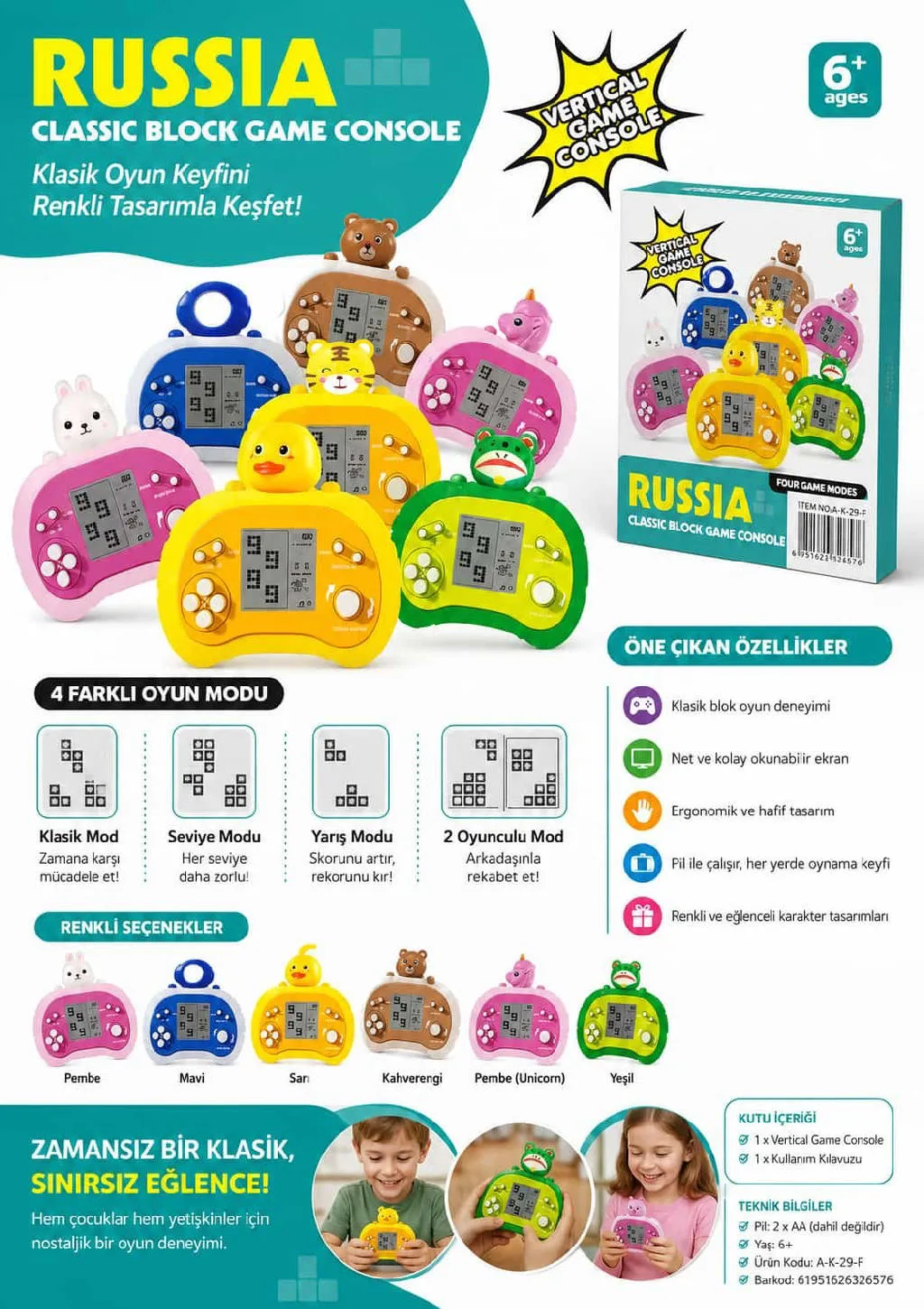 FIGUR KAFALI TETRIS urun gorseli - 1