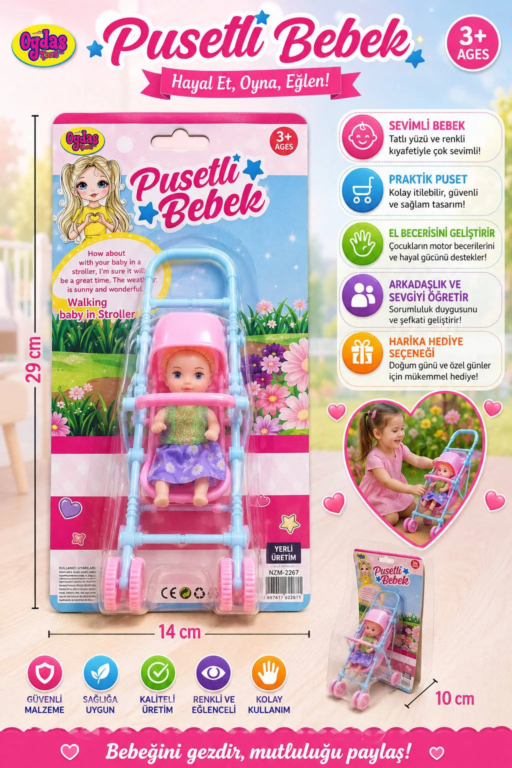 KARTELLA PUSETLI BEBEK urun gorseli - 1