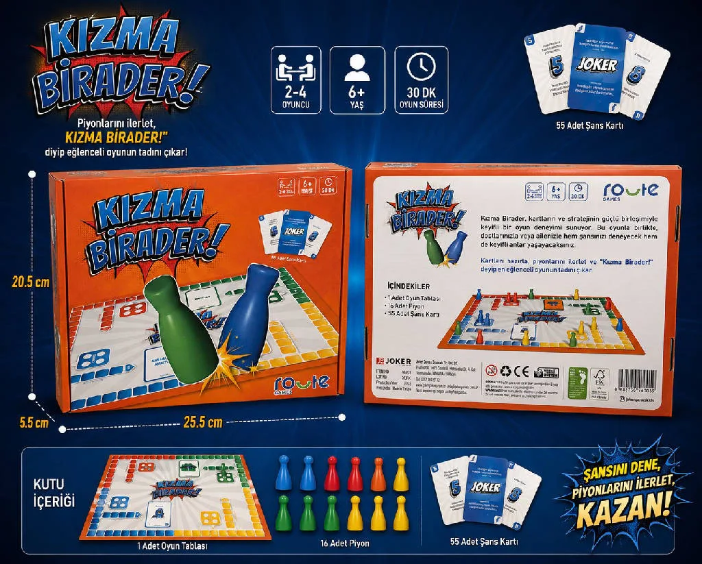 KIZMA BILADER 55 ADET SANS KARTLI urun gorseli - 1