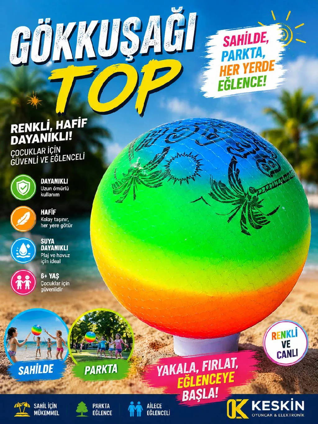 PLS GOKKUSAGI PLASTIK TOP BUYUK urun gorseli - 1