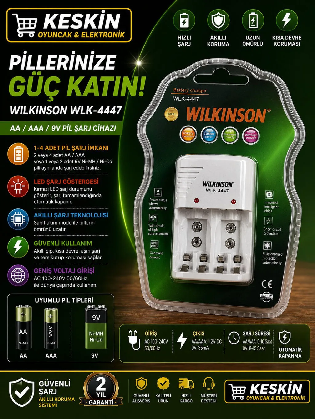 WLK 4447 VILKINSON PIL SARZ MAKINASI 4 LIU urun gorseli - 1