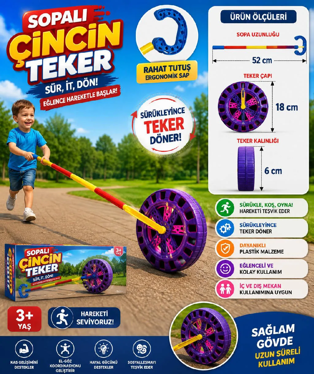 YILDIZLI CINCIN UFAK TEKERLEK urun gorseli - 1