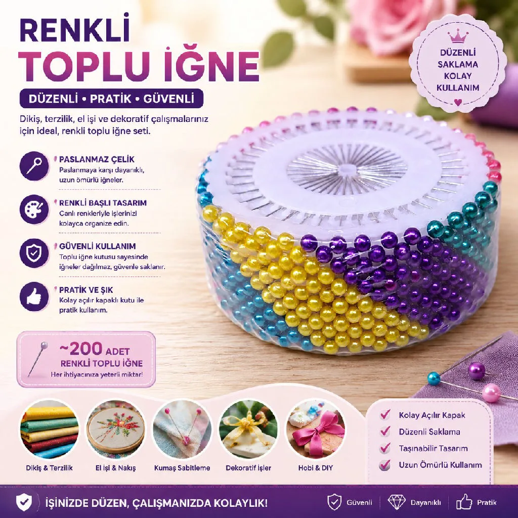 YUVARLAK TOPLI IGNE  1 DZ urun gorseli - 1